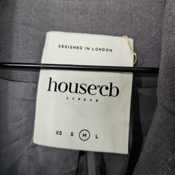 House Of CB Aline Dark Grey Oversized Blazer - Picture 4 of 6